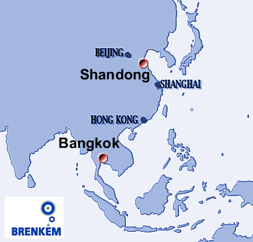 Brenkem, Asia Map